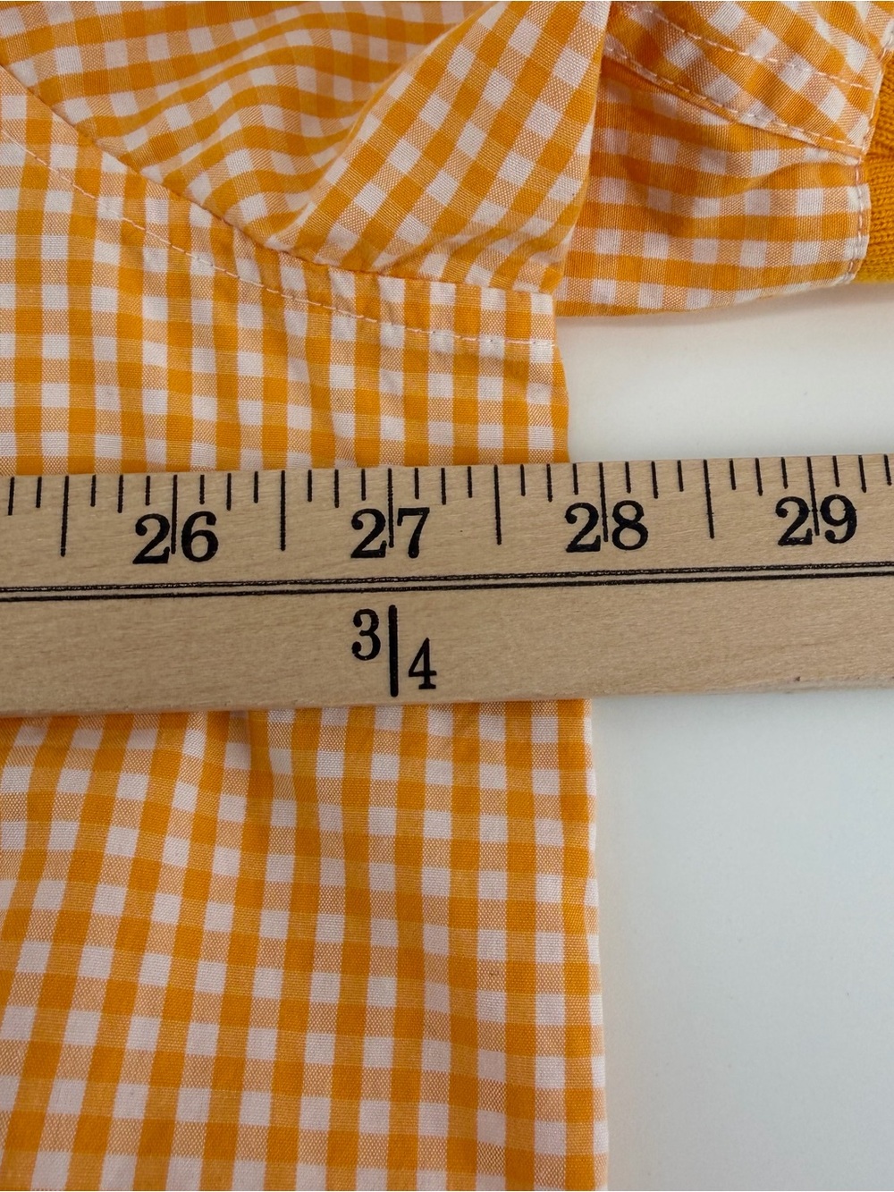 Cavi Men 4XL Shirt Short Sleeve Orange White Gingham Plaid Urban Streetwear Flaw - Picture 12 of 16